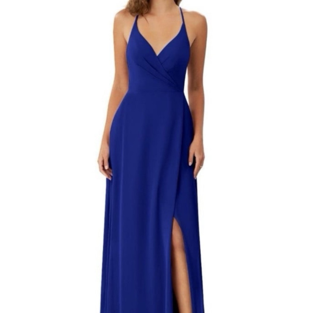 Azazie Royal Blue Maxi Dress